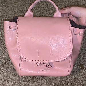 Pink Coach Mini Backpack (transforms to crossbody)